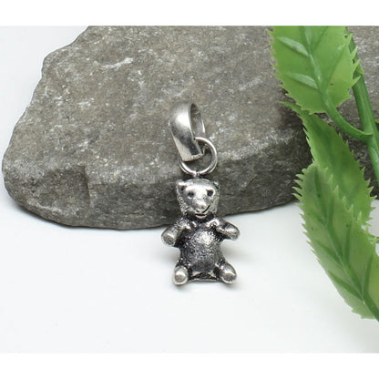 925 Sterling Silver Teddy bear Pendant