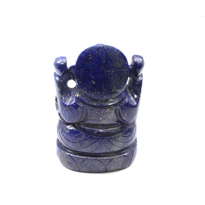 Ganesha God Idol Blue Lapis Lazuli Carved