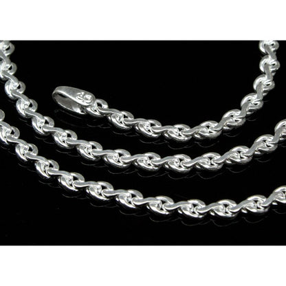 Real Sterling Silver S Link Design Chain 18.7"