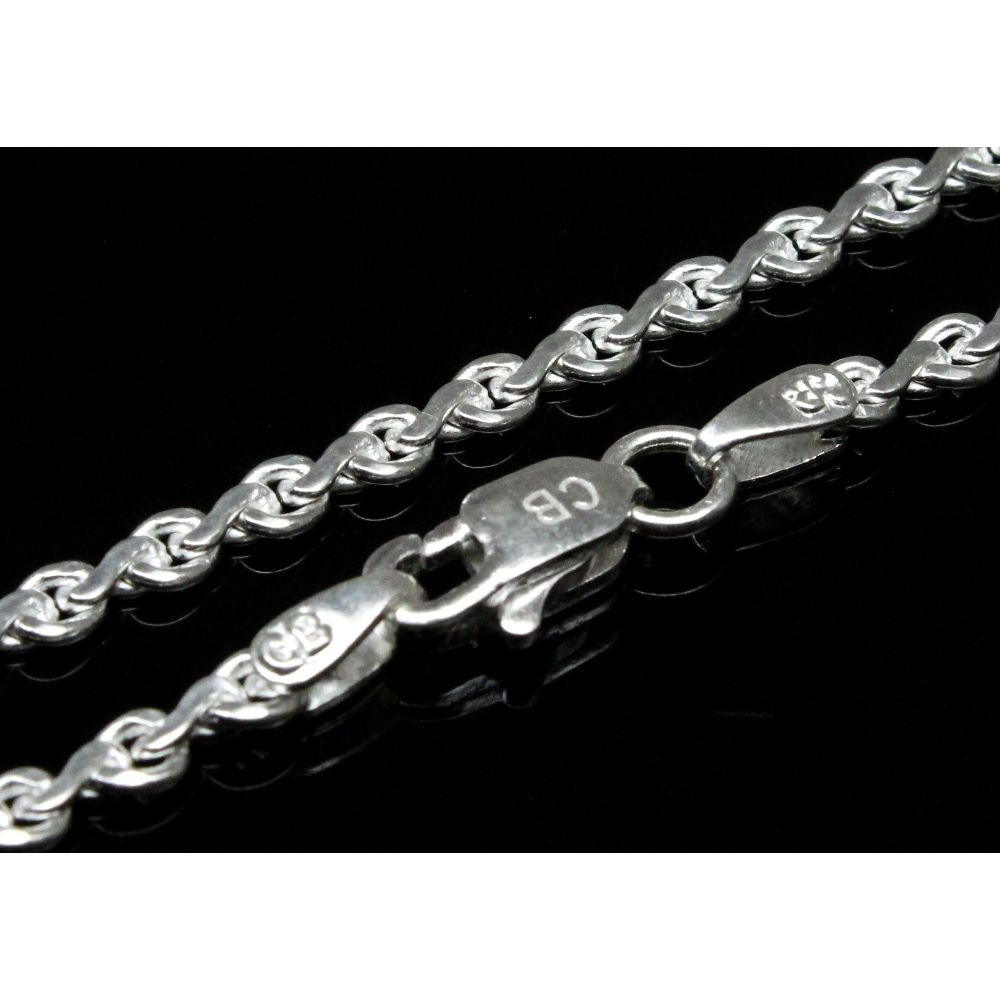 Real Sterling Silver S Link Design Chain 18.7"
