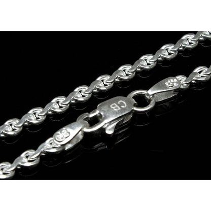 Real Sterling Silver S Link Design Chain 18.7"