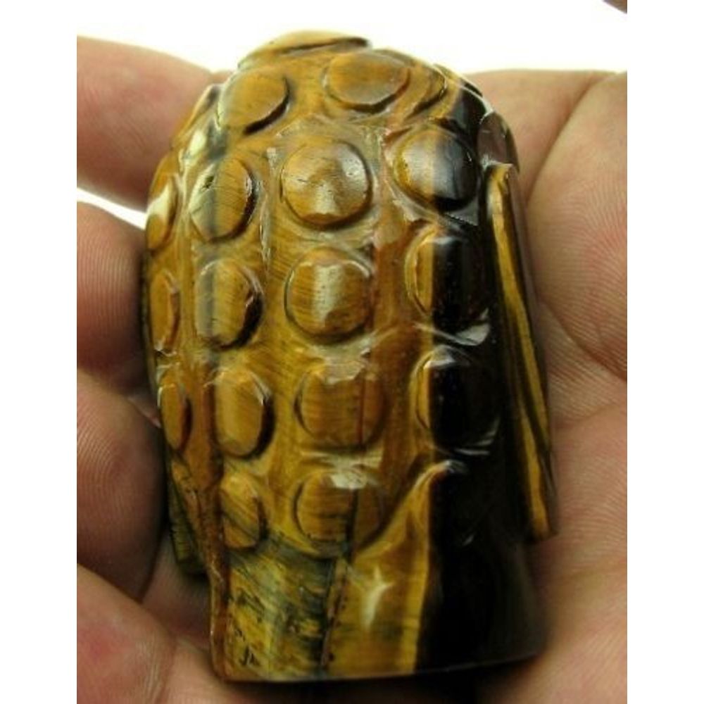 Tiger Eye Carved Lord Buddha