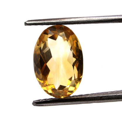 4.3Ct Natural Yellow Citrine (Sunella) Oval Cut Gemstone