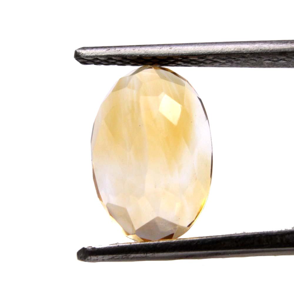 4.3Ct Natural Yellow Citrine (Sunella) Oval Cut Gemstone