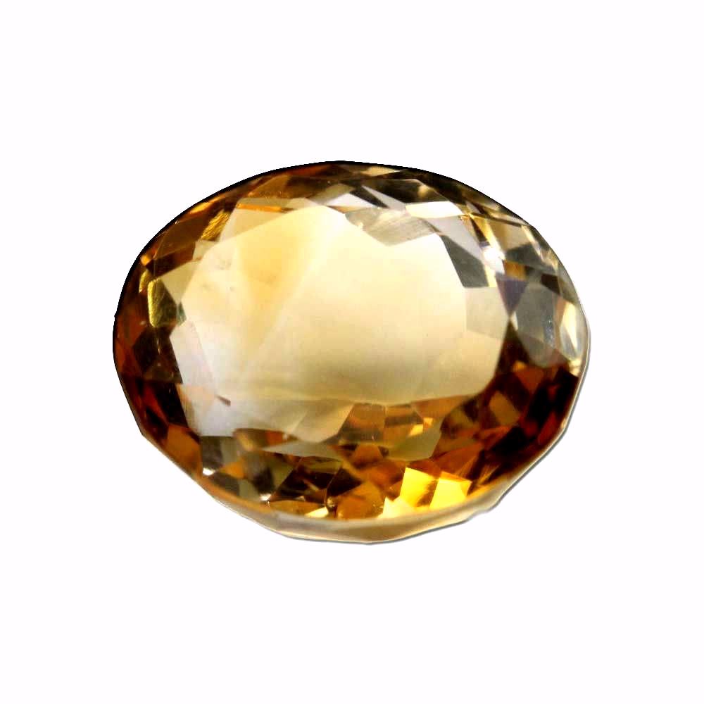 6.7Ct Natural Yellow Citrine (Sunella) Oval Cut Gemstone