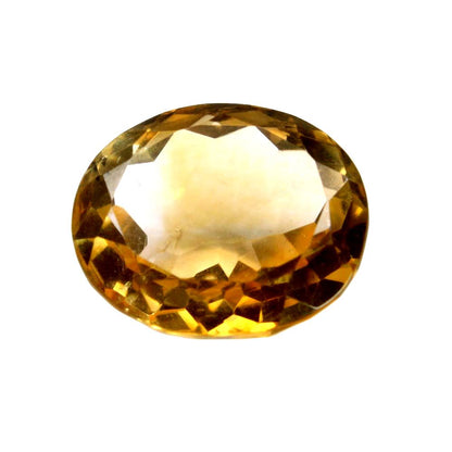 4.55Ct Natural Yellow Citrine (Sunella) Oval Cut Gemstone