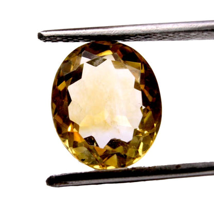 4.55Ct Natural Yellow Citrine (Sunella) Oval Cut Gemstone