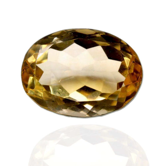 4.3Ct Natural Yellow Citrine (Sunella) Oval Cut Gemstone