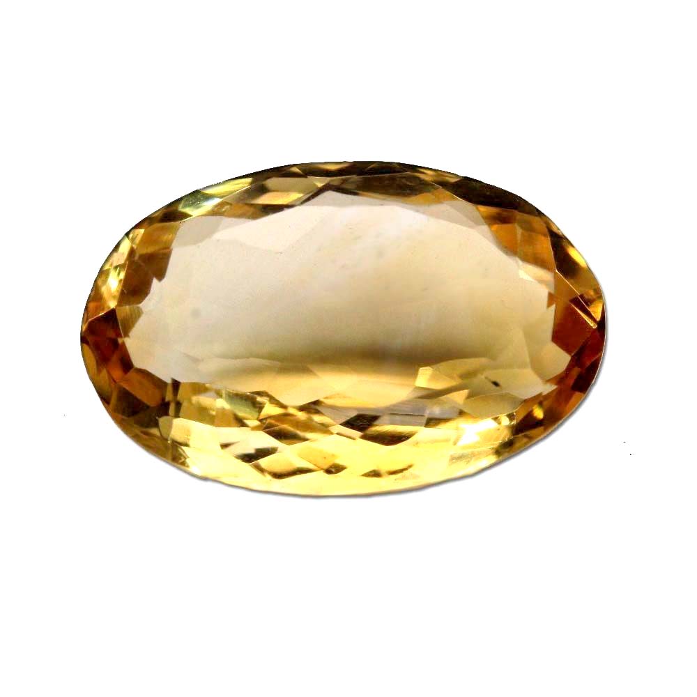 4.3Ct Natural Yellow Citrine (Sunella) Oval Cut Gemstone