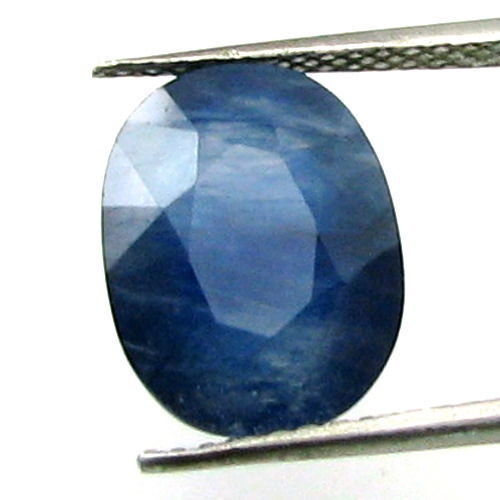 Certified 8.27Ct Natural Blue Sapphire (Neelam) Oval Cut Gemstone