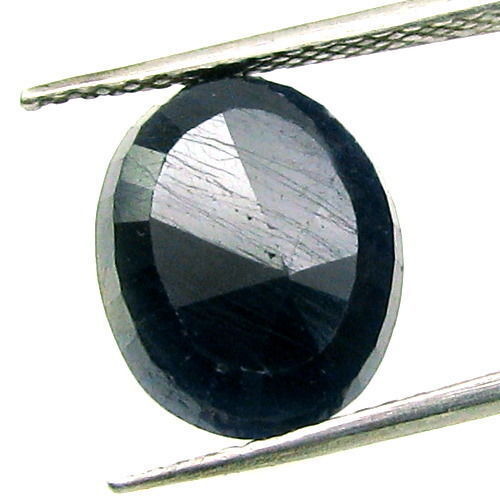 Certified 5.79Ct Natural Blue Sapphire (Neelam) Oval Cut Gemstone