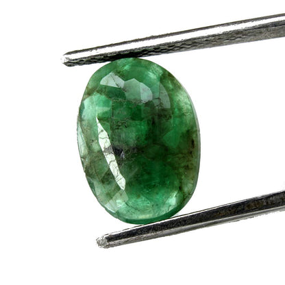 3.65Ct Natural Green Emerald Untreated Oval Cut Astor Gemstone