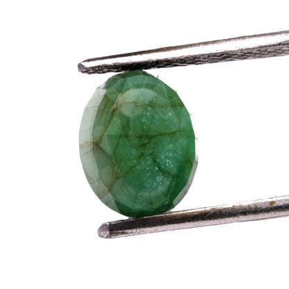 2.9Ct Natural Green Emerald Untreated Oval Cut Astor Gemstone