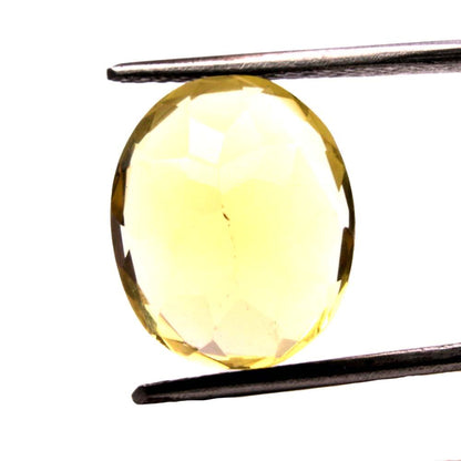 8Ct Natural Yellow Citrine (Sunella) Oval Cut Gemstone