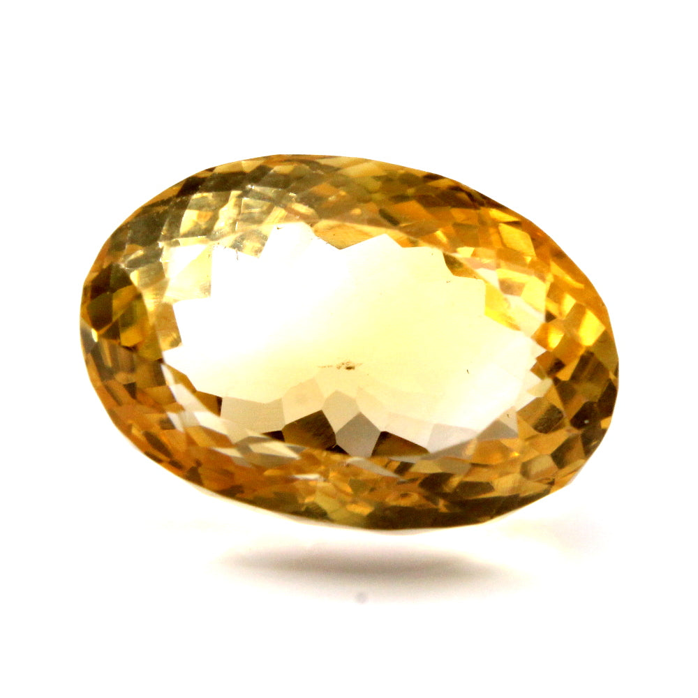 12.6Ct Natural Yellow Citrine (Sunella) Oval Cut Gemstone