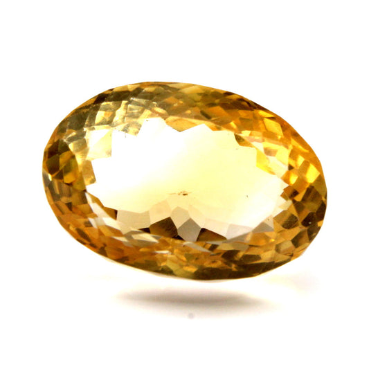 12.6Ct Natural Yellow Citrine (Sunella) Oval Cut Gemstone