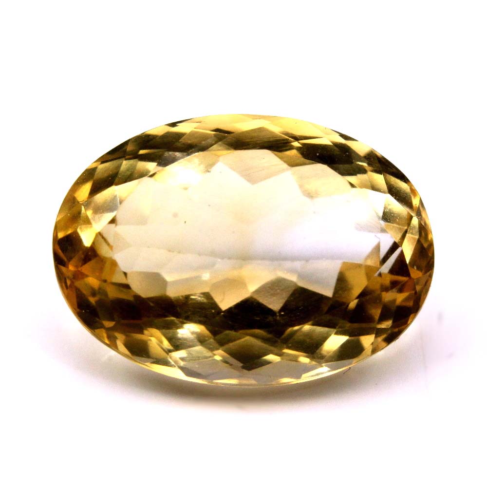 7.4Ct Natural Yellow Citrine (Sunella) Oval Cut Gemstone