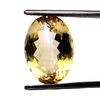 7.4Ct Natural Yellow Citrine (Sunella) Oval Cut Gemstone