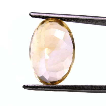 7.4Ct Natural Yellow Citrine (Sunella) Oval Cut Gemstone