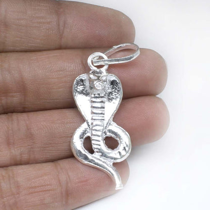 Silver Snake Pendant Unisex