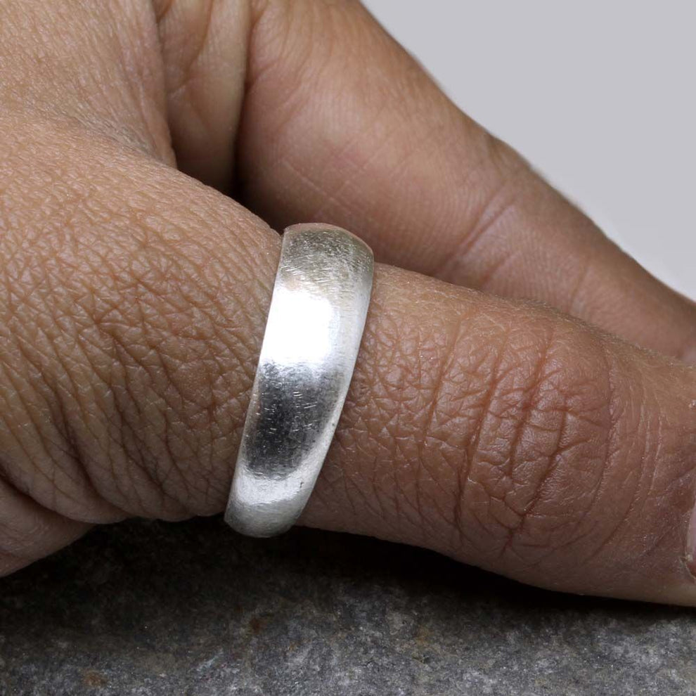 Pure Silver Challa – Solid Casted Jointless Ring for Astrology ...