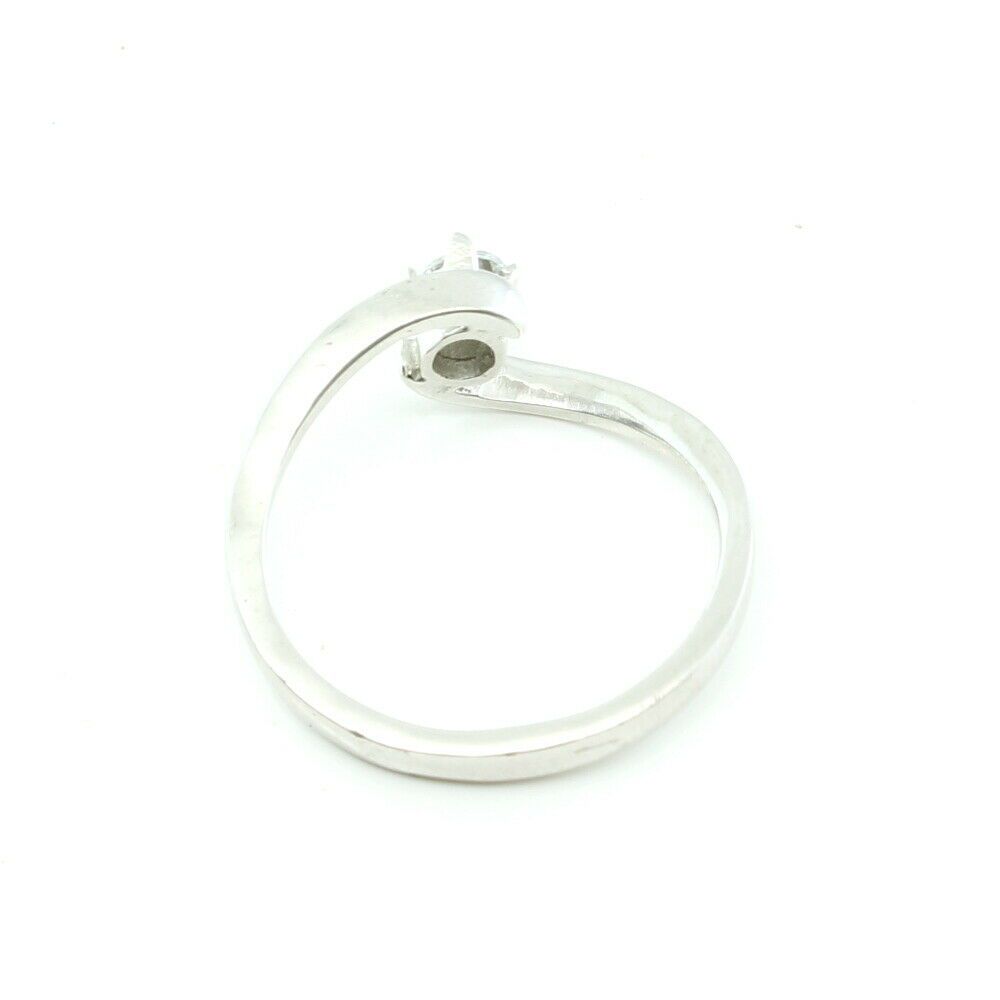 Sterling Silver Ring Platinum Finish