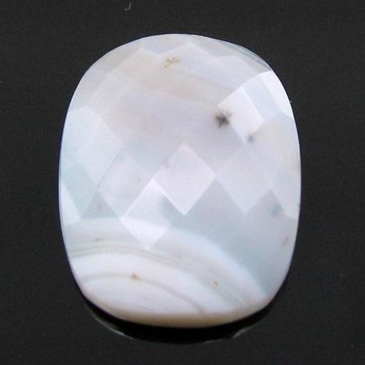 16.1Ct-Natural-White-Agate-Cushion-Checker-Cut-Gemstone