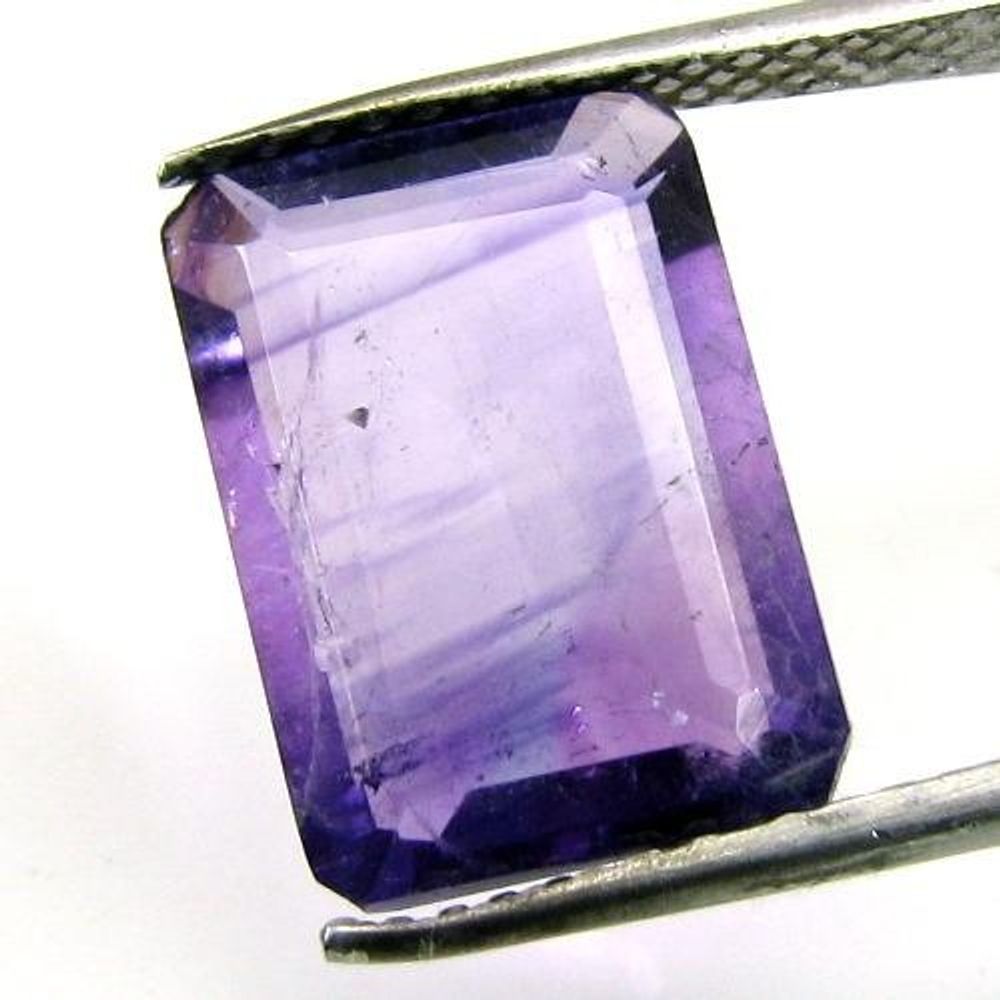 Certified 5.51Ct Natural Amethyst (Katella) Octagon Faceted Fine Gemstone