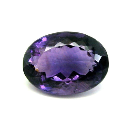 Certified 12.10Ct Natural Amethyst (Katella) Oval Faceted Gemstone