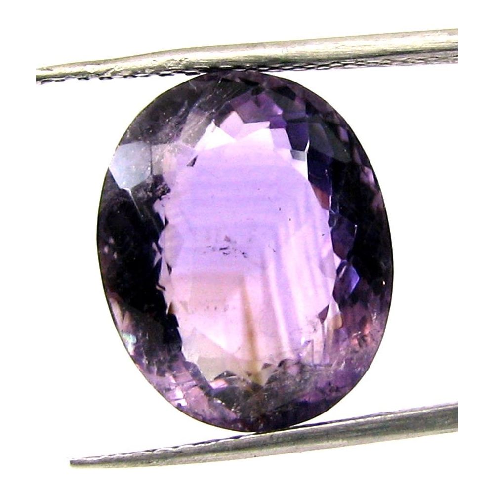 Certified 11.16Ct Natural Amethyst (Katella) Oval Faceted Gemstone