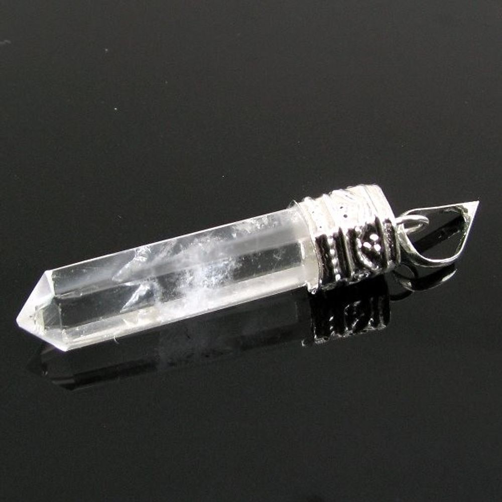 Crystal (clear Quartz) Double Point Pendant at Best Price in Anand |  Prayosha Enterprise
