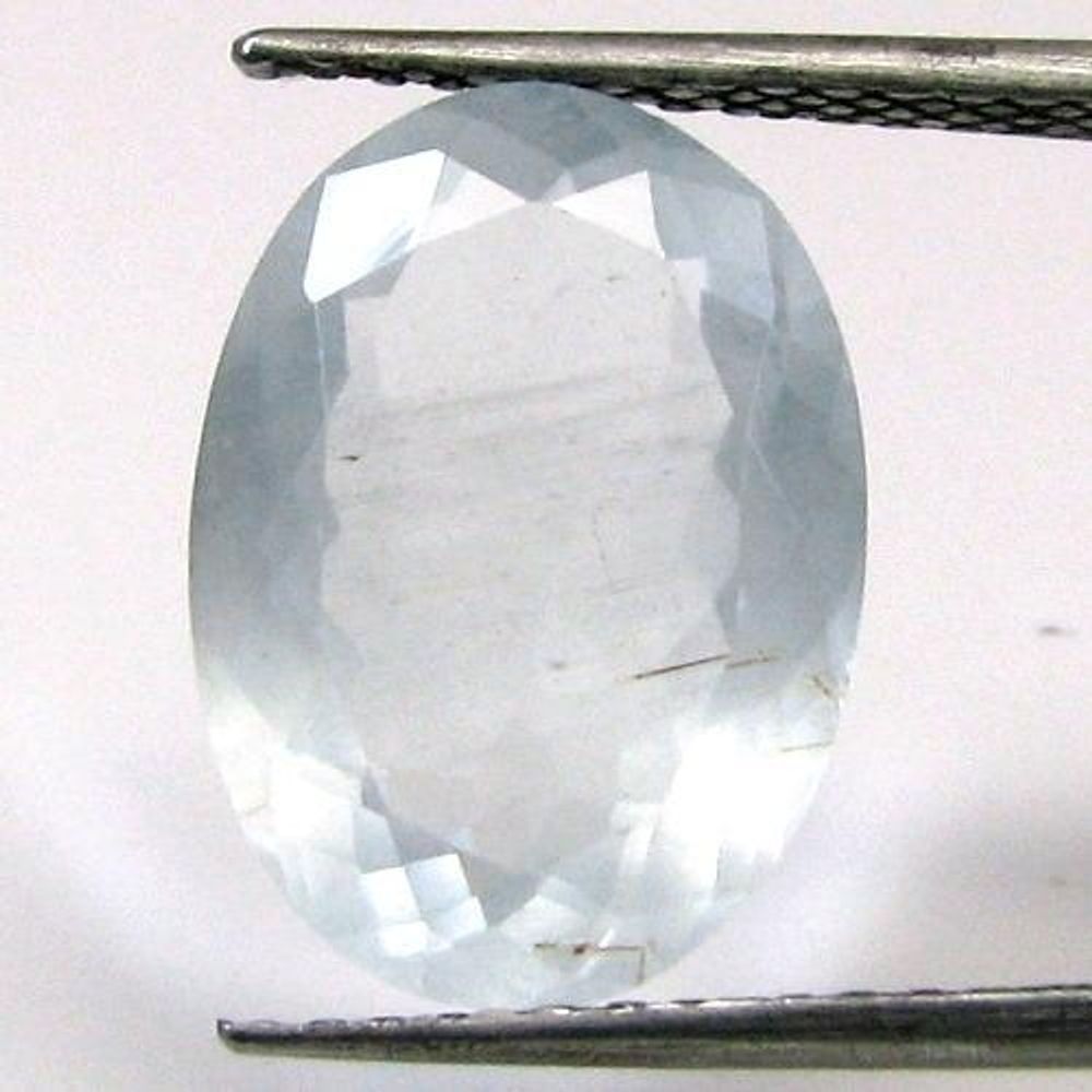 5.2Ct-Natural-Aquamarine-(Barooz)-Oval-Faceted-Gemstone