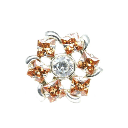 ethnic-indian-sterling-silver-brown-cz-studded-nose-ring-push-pin