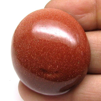 33.15Ct Sunstone Goldstone Oval Cabochon Gemstone