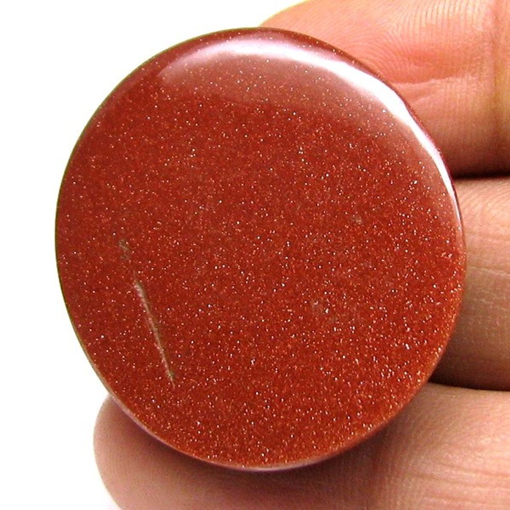 33.15Ct Sunstone Goldstone Oval Cabochon Gemstone