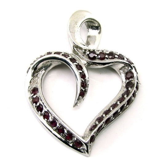 Ruby-Gemstone-Studded-.925-Sterling-Silver-Pendant-Platinum-Finish