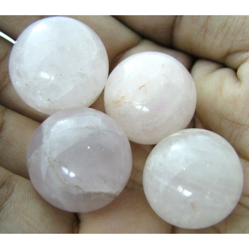 Natural Rose Quartz 4 Balls