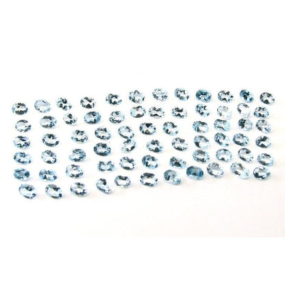 13.6Ct-54pc-6X3mm-Natural-Blue-Topaz-Setting-Marquise-Faceted-Gemstones