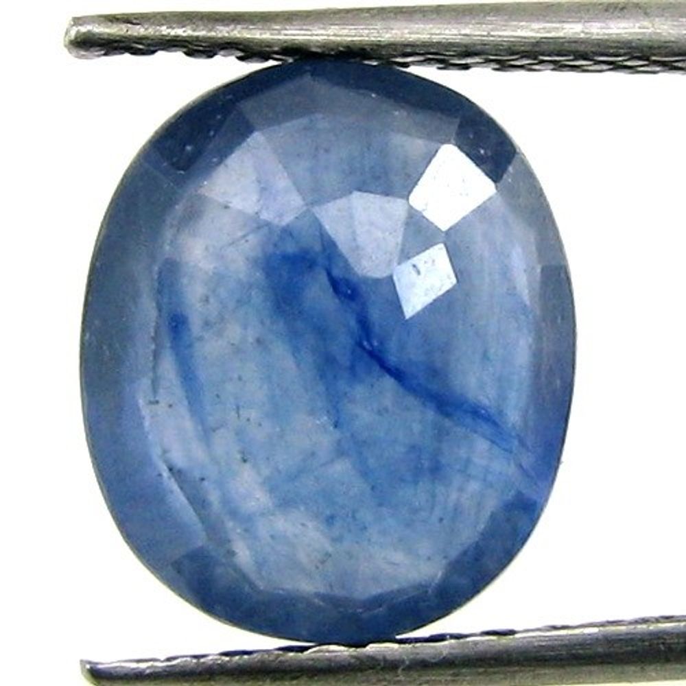 3.10Ct Natural Blue Sapphire (Neelam) Oval Cut Gemstone