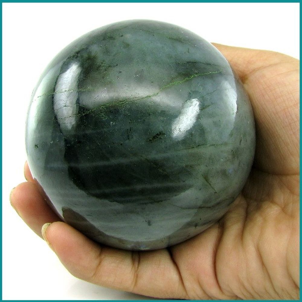 Natural Labradorite Gemstone Sphere Crystal Healing Ball