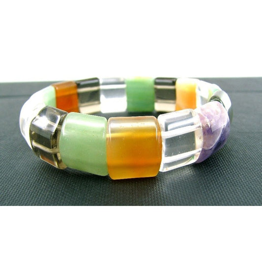 Multi Gemstone Jade Crystal Bracelet
