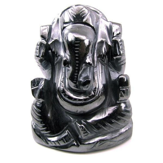 Ganesha God Idol Deity Gun Metal Carved Sculpture Art