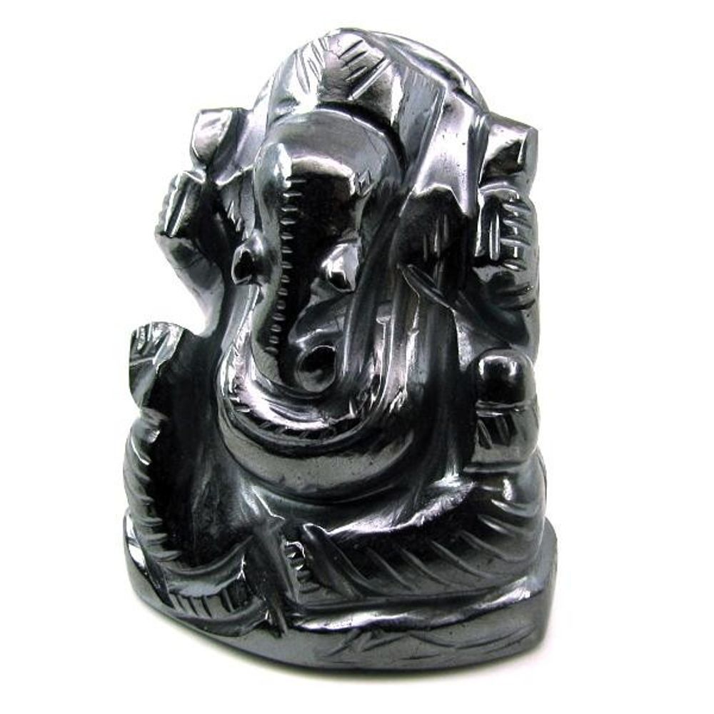 Ganesha God Idol Deity Gun Metal Carved Sculpture Art