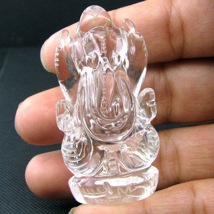 Sphetic Carved Ganesha Statue Idol