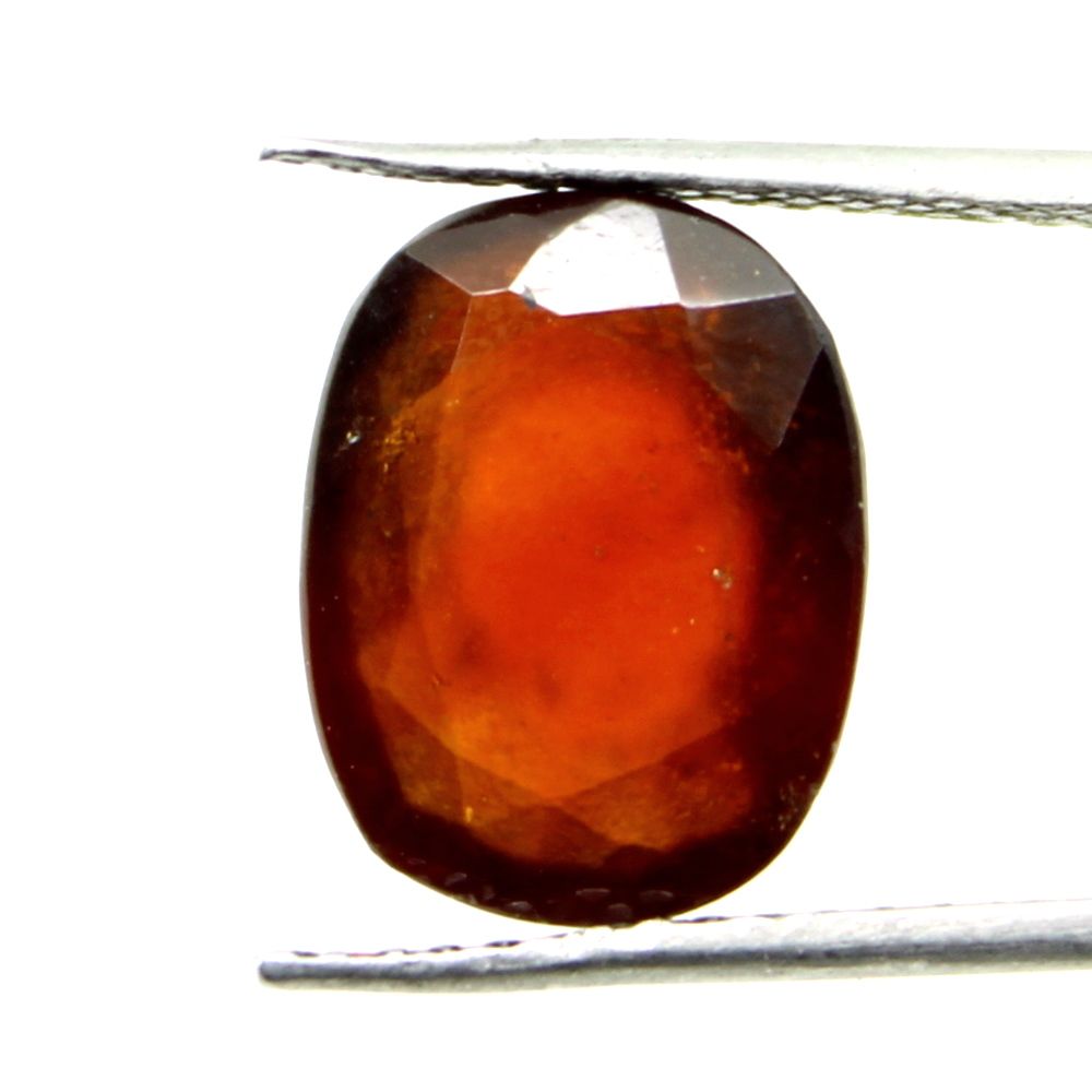 Certified 6.18Ct Natural GOMEDH Garnet Hessonite Garnet Oval Faceted Loose Gems