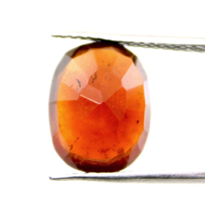 Certified 6.18Ct Natural GOMEDH Garnet Hessonite Garnet Oval Faceted Loose Gems