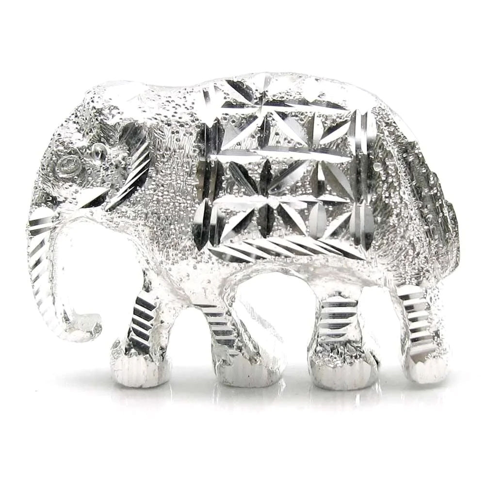 Silver Elephant for Lal Kitab Remedy, vastu, rahu and Pooja by Karizma Jewels.