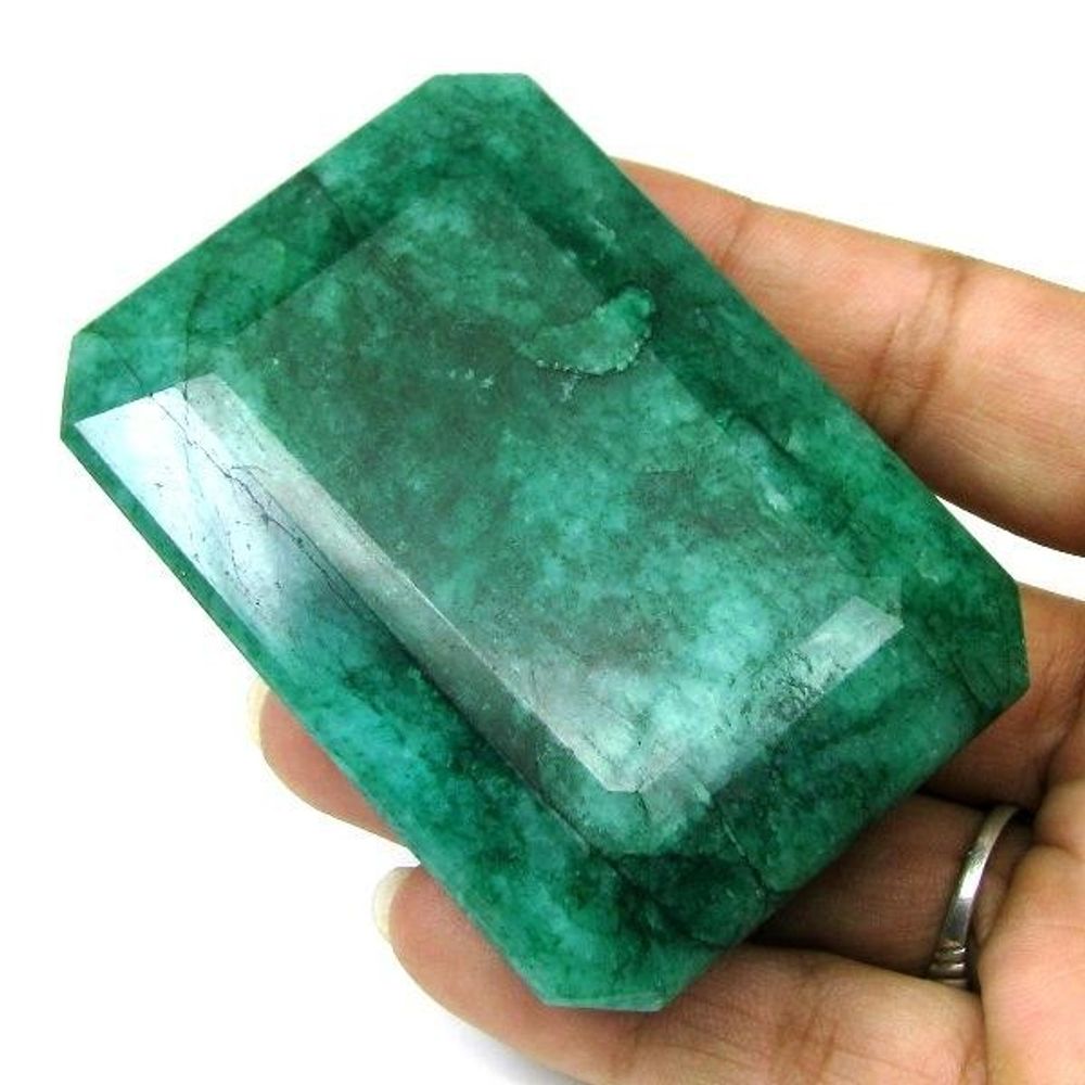 777Ct Natural Brazilian Green Emerald Gemstone