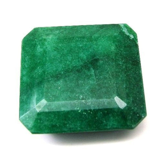 188.3Ct-Natural-Brazilian-Green-Emerald-Square-Shape-Faceted-Gemstone