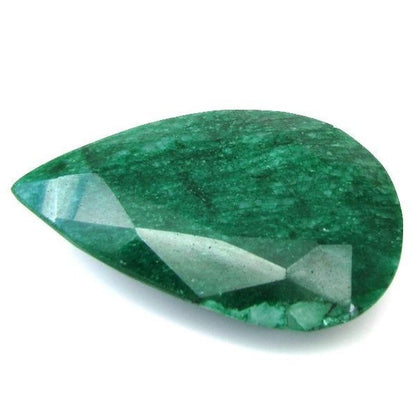 Rare Huge 623Ct Natural Brazilian Green Emerald Pear Shape Faceted Gemstone